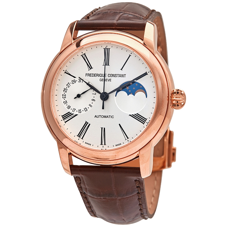 Frederique Constant Classic Moonphase Automatic Silver Dial Men's Watch FC-712MS4H4