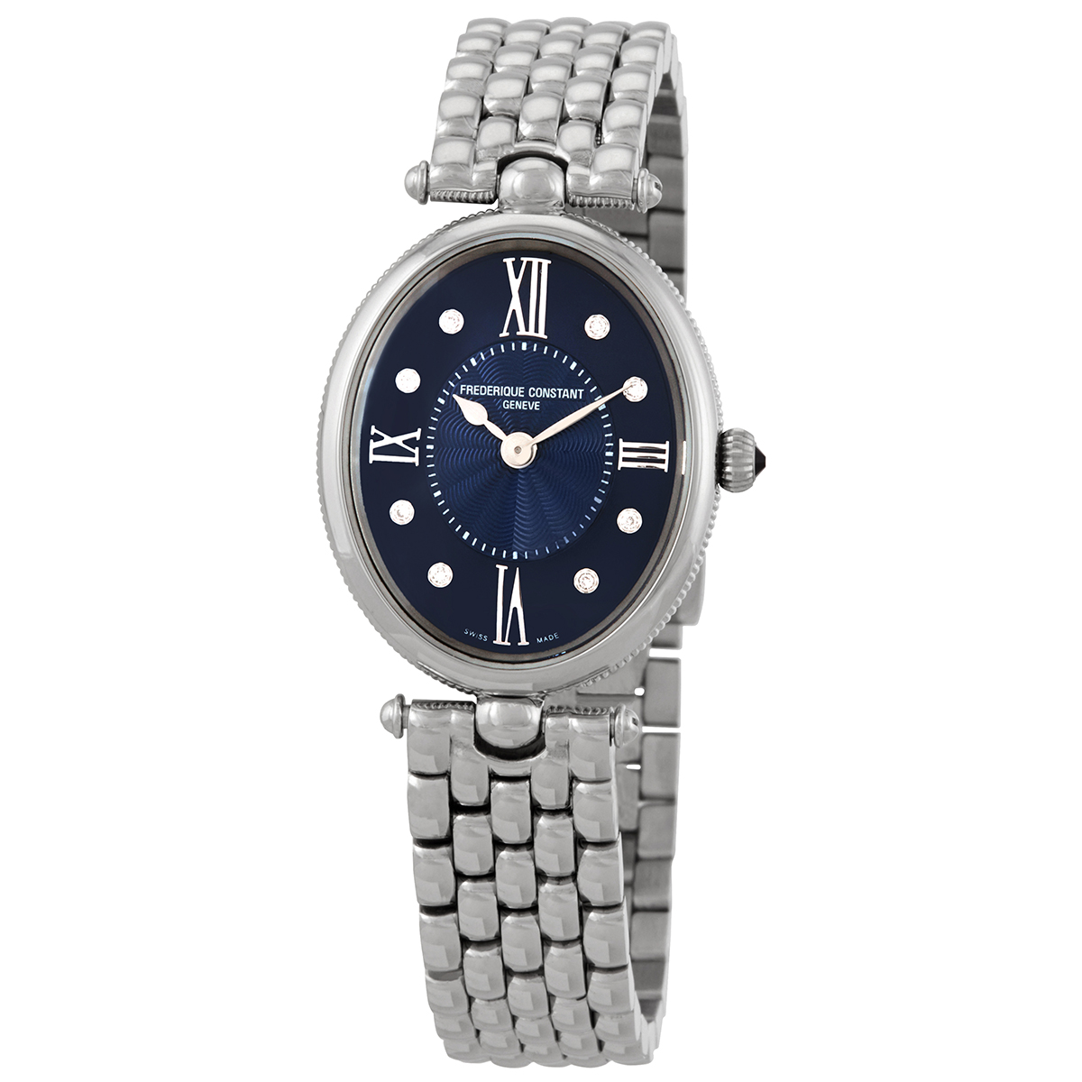 Frederique Constant Classics Art Deco Quartz Blue Dial Ladies Watch FC-200RMPN2V6B
