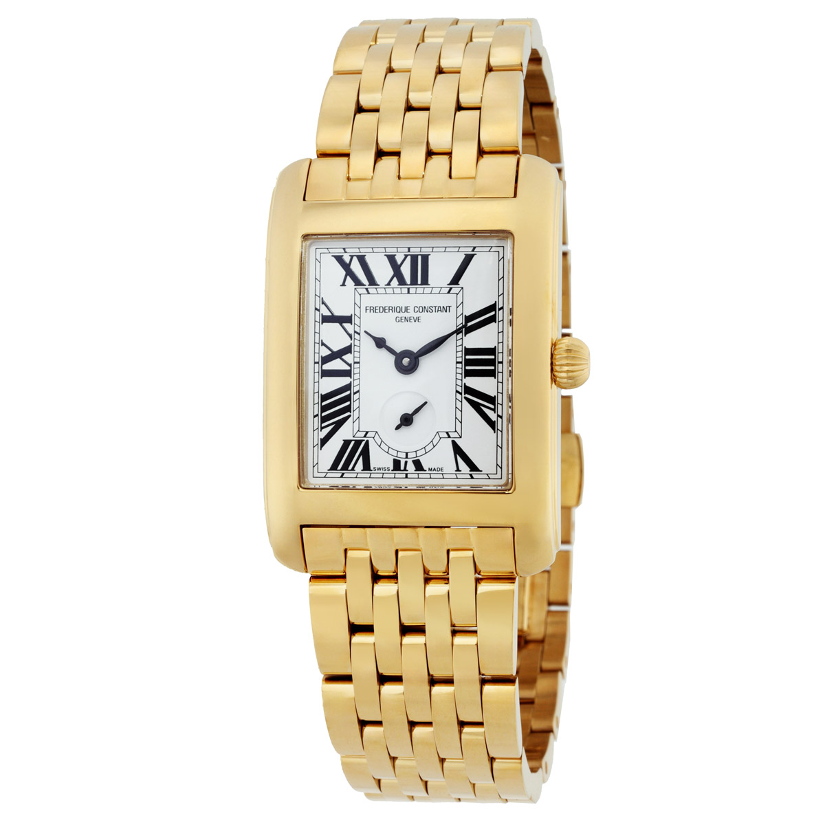 Frederique Constant Classics Carree Quartz Silver Dial Watch FC-235S2C5B