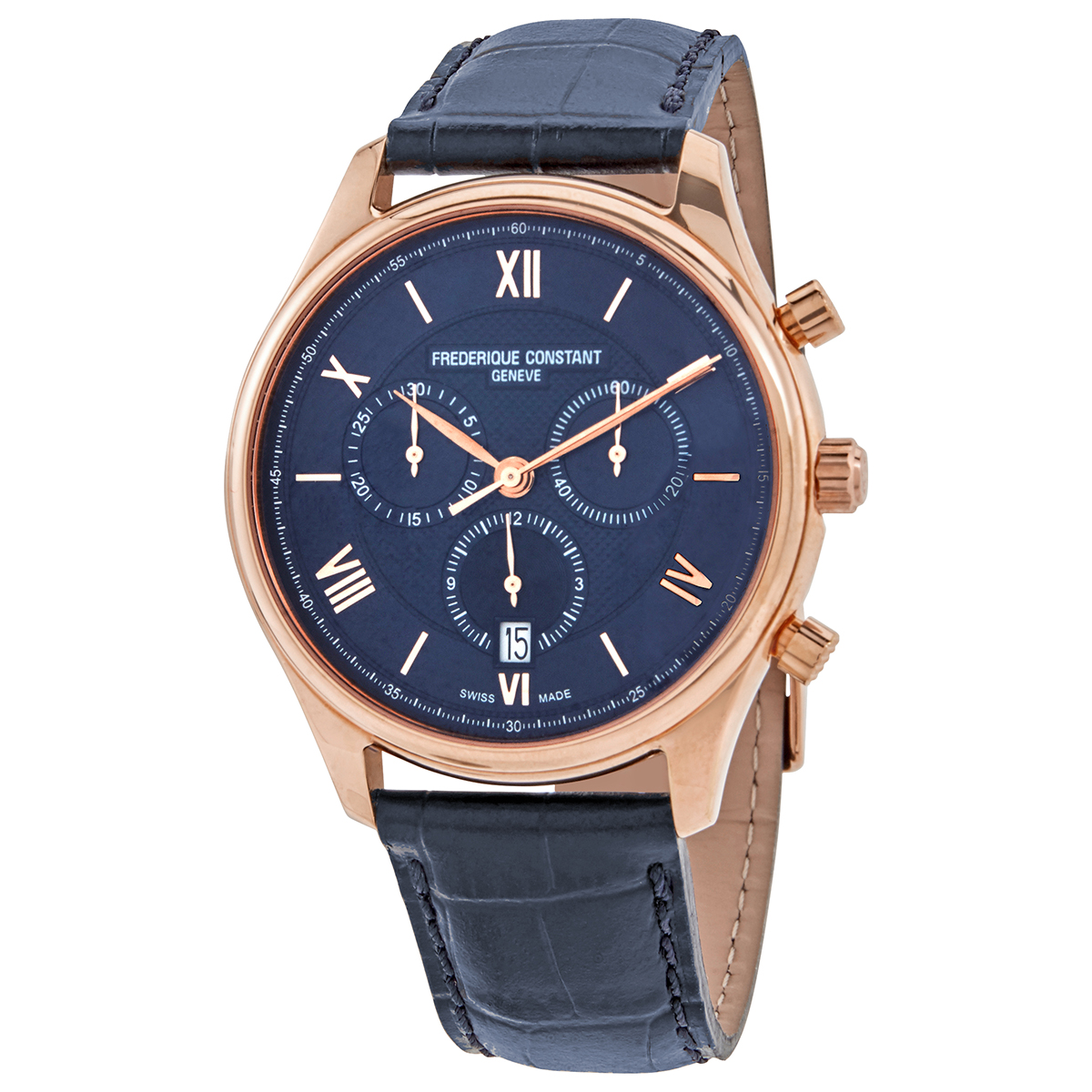Frederique Constant Classics Chronograph Quartz Blue Dial Men's Watch FC-292MN5B4