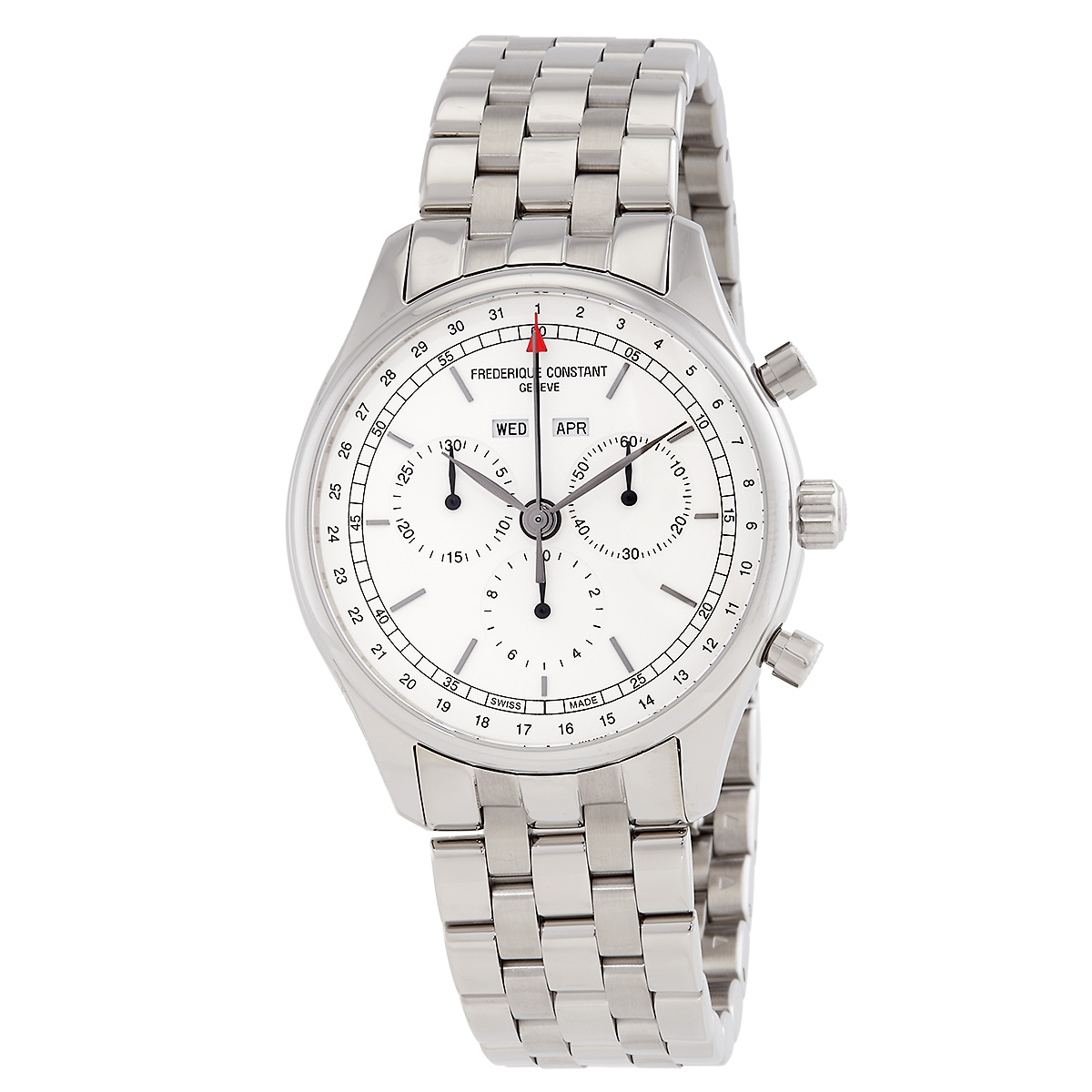 Frederique Constant Classics Chronograph Quartz Silver Dial Men's Watch FC-296SW5B6B