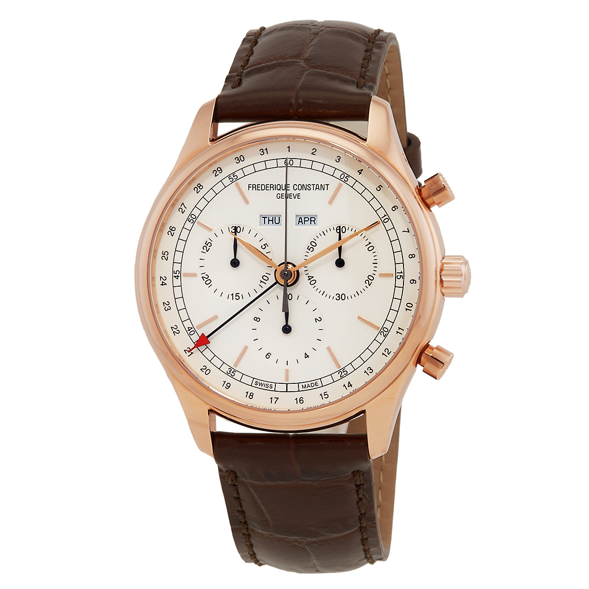Frederique Constant Classics Chronograph Quartz White Dial Men's Watch FC-296SW5B4