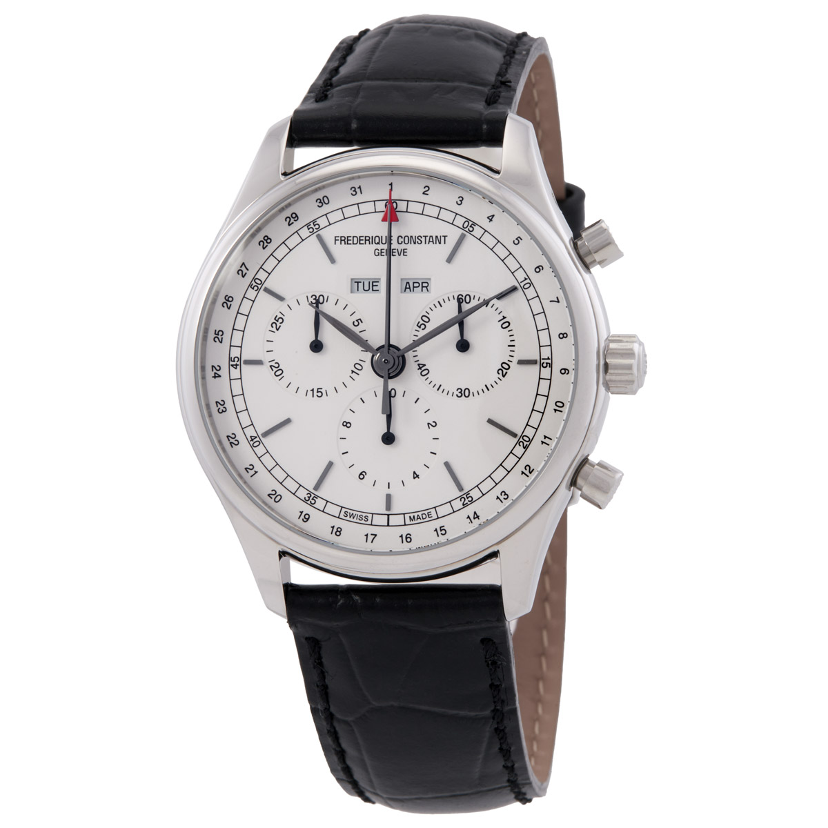 Frederique Constant Classics Chronograph Quartz White Dial Men's Watch FC-296SW5B6