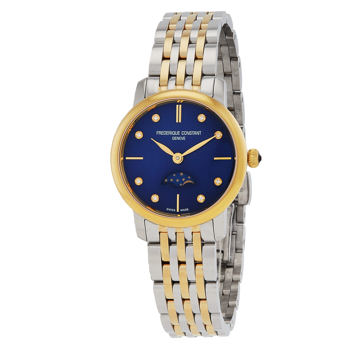 Frederique Constant Classics Quartz Diamond Blue Dial Ladies Watch FC-206MPND1S3B