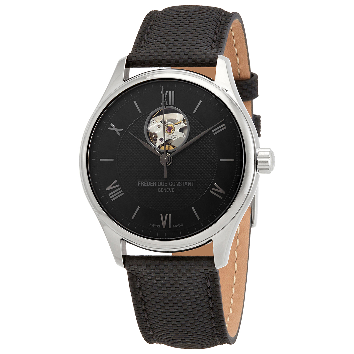 Frederique Constant Heartbeat Automatic Black Dial Men's Watch FC-310MB5TB6