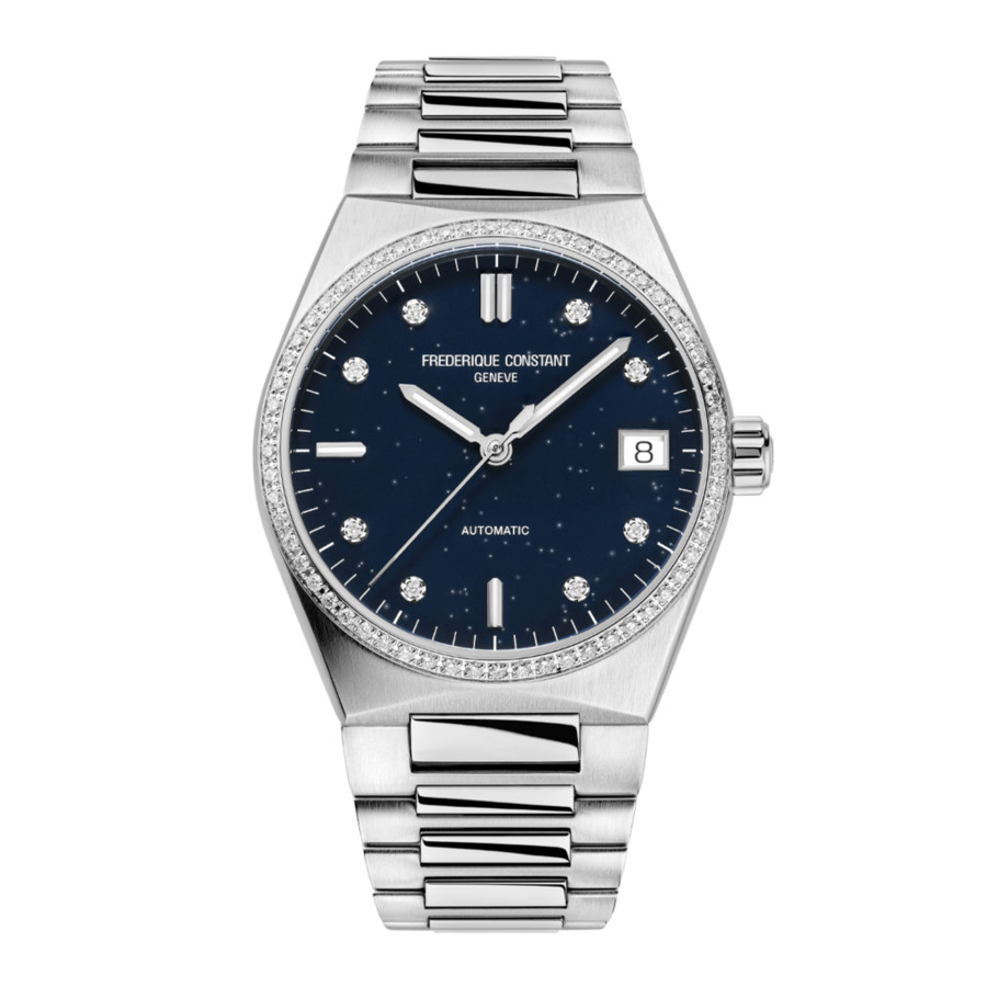Frederique Constant Highlife Automatic Diamond Blue Dial Ladies Watch FC-303NSD2NHD6B