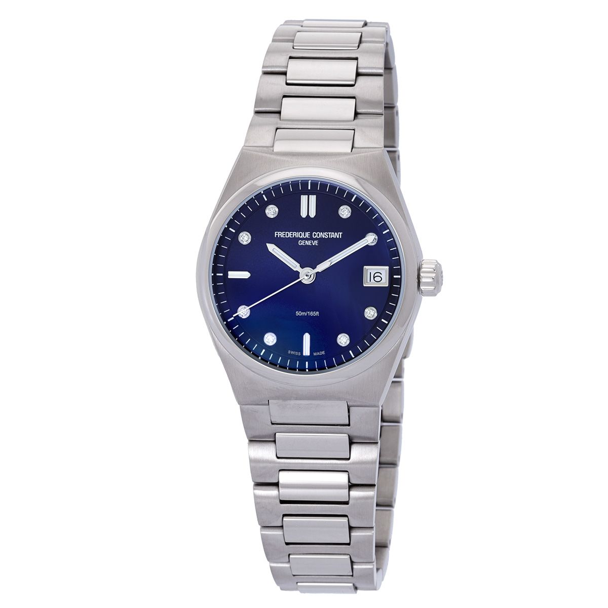 Frederique Constant Quartz Diamond Blue Dial Ladies Watch FC-240ND2NH6B
