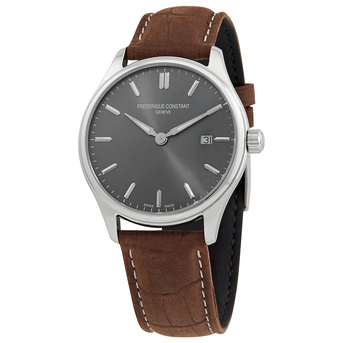 Frederique Constant Quartz Grey Dial Men's Watch FC-220DGS5B6