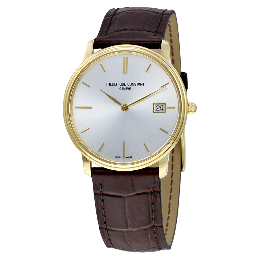 Frederique Constant Slim Line Light Grey Dial Men's Watch Fc-220nv4s5