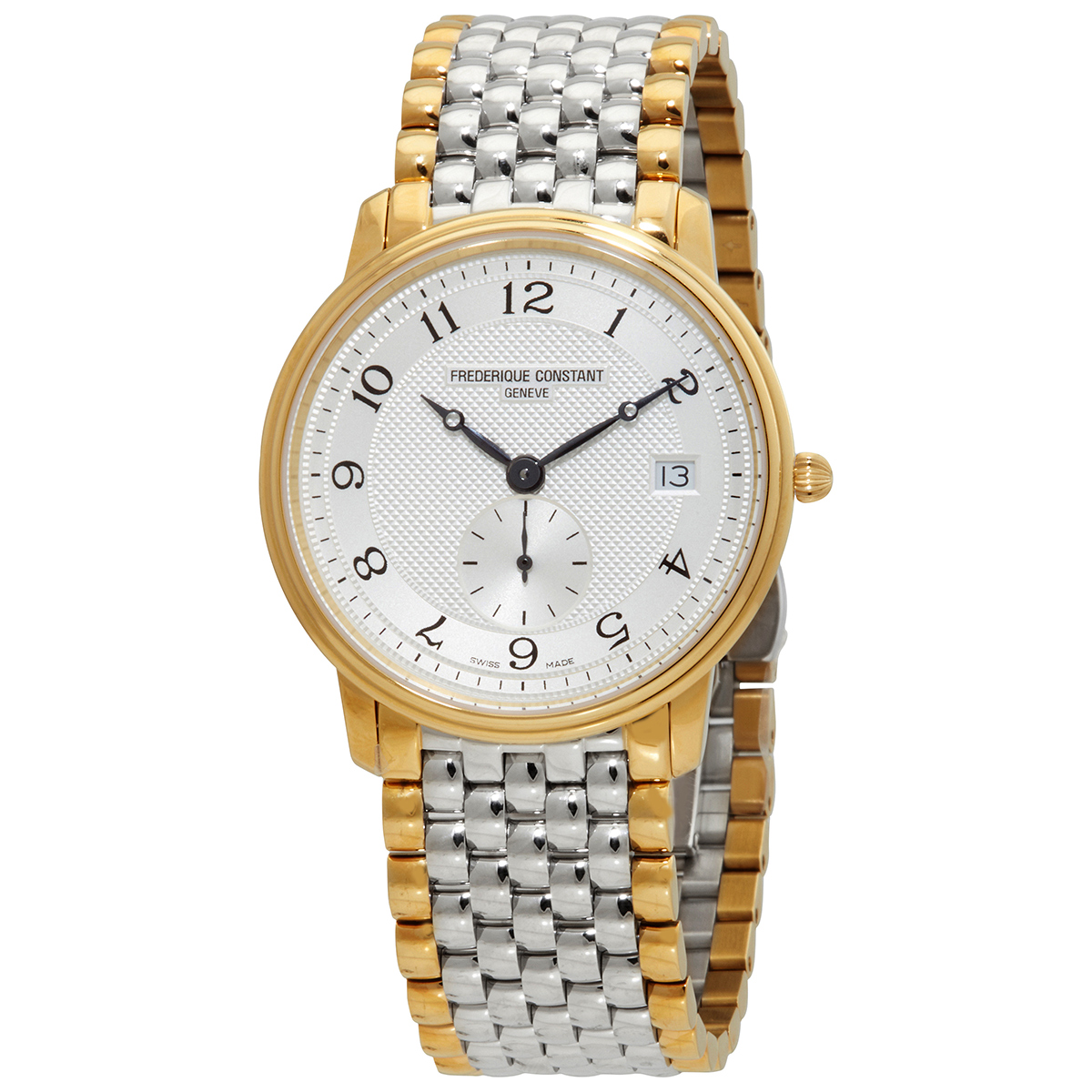 Frederique Constant Slim Line Quartz Silver Dial Watch FC-245AS4S3B