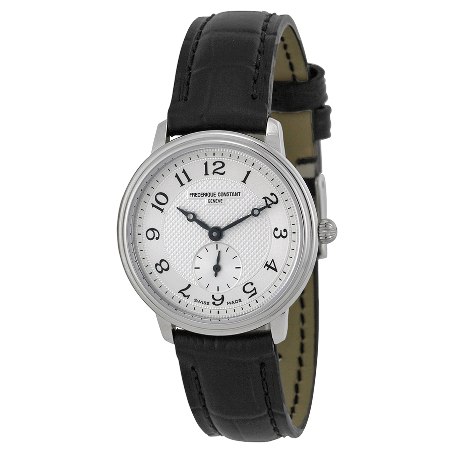 Frederique Constant Slim Line Silver Guilloche Dial Ladies Watch 235AS1S6