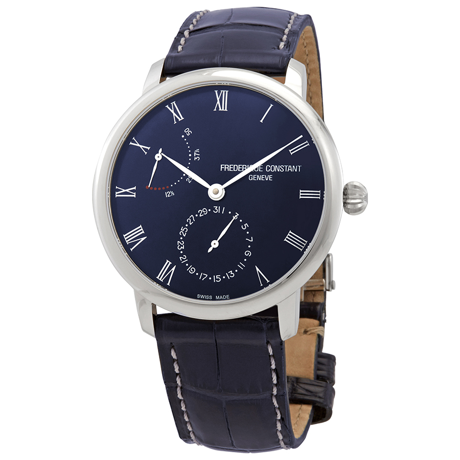 Frederique Constant Slimline Automatic Power Reserve Blue Men's Watch FC-723NR3S6