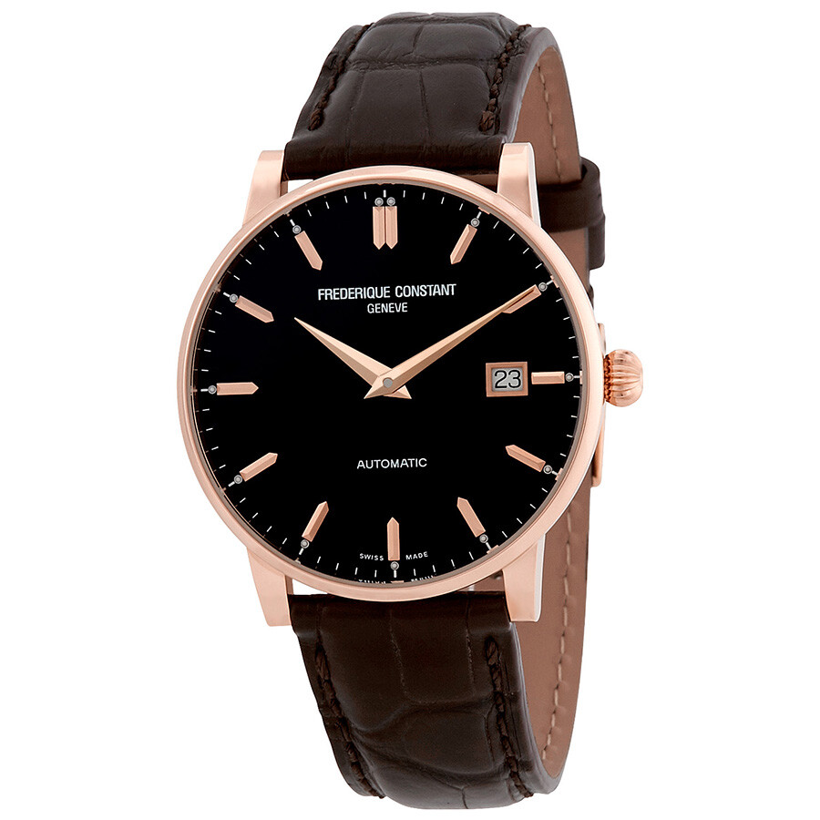 Frederique Constant Slimline Automatic Chocolate Dial Men's Watch