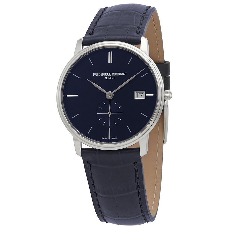Frederique Constant Slimline Quartz Blue Dial Men's Watch FC