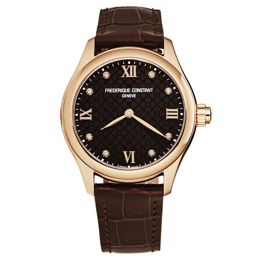 Frederique Constant Vitality Quartz Analog-Digital Diamond Ladies Smart Watch FC-286CD3B4