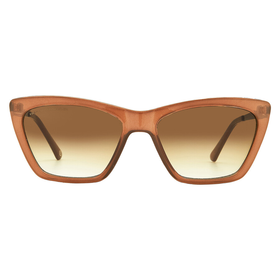 French Connection 21fcl05 Col 1 Brown Cat Eye Ladies Sunglasses 10262069.com Tau