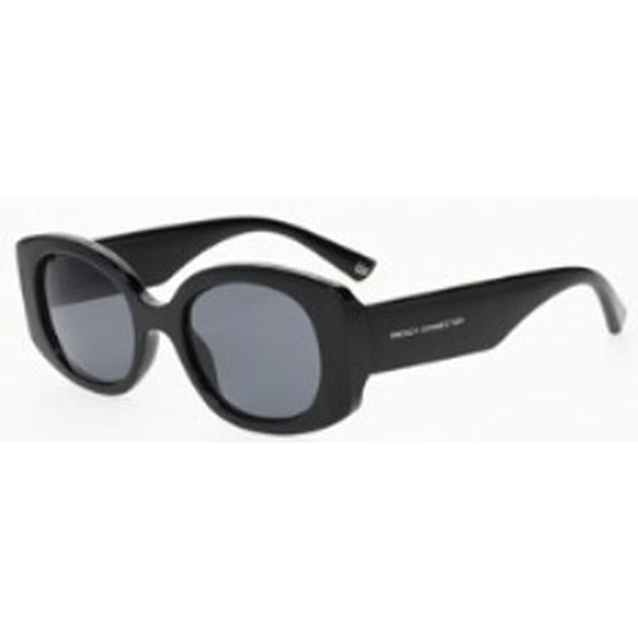 French Connection Fc 23 25 Blk Smoke Oval Ladies Sunglasses 10266448.com Blksmk In Black