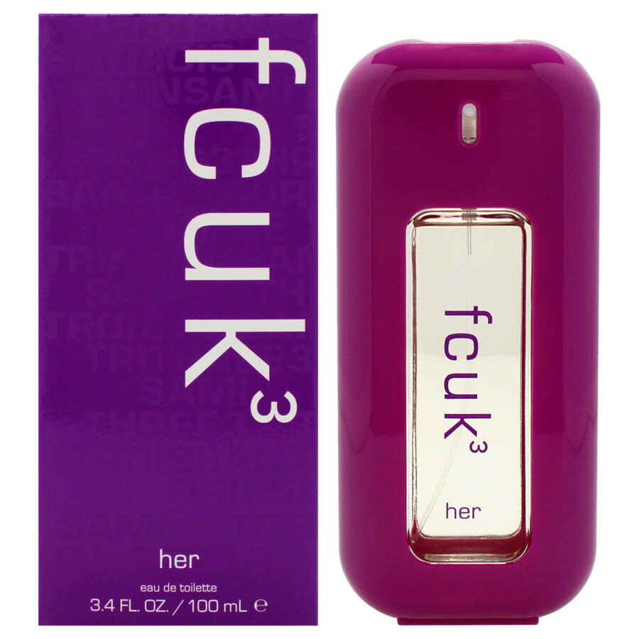 French Connection Ladies Fcuk 3 Edt Spray 3.4 oz Fragrances 870283005807 In Transparent