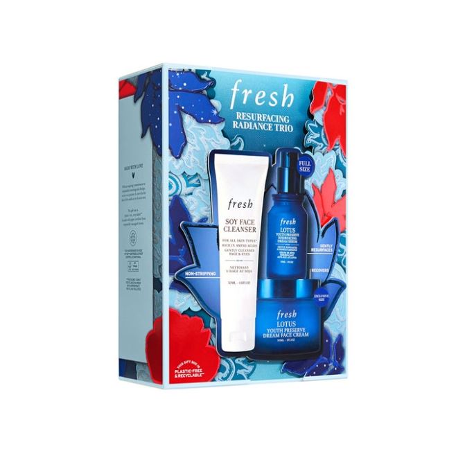 Fresh Ladies Resurfacing Radiance Gift Set Trio Liquid Skin Care 809280171048