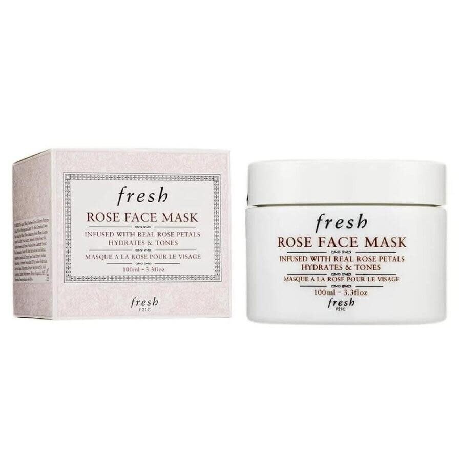 Fresh Rose Face Mask Soothes & Tones 3.4 oz 809280156625