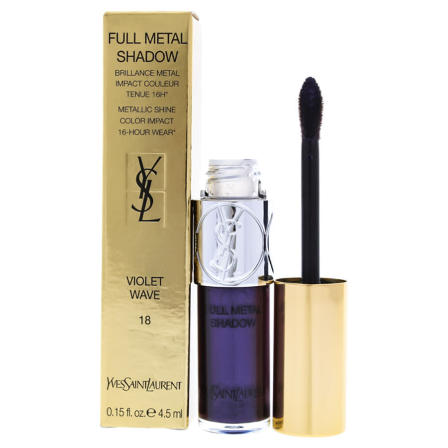 Saint Laurent Full Metal Shadow - # 18 Violet Wave By Yves  For Women - 0.15 oz Eyeshadow In Multi