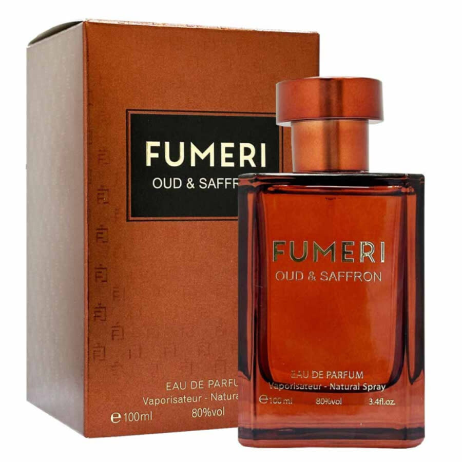 Fumeri Men's Oud & Saffron Edp Spray 3.3 oz Fragrances 6297001612095