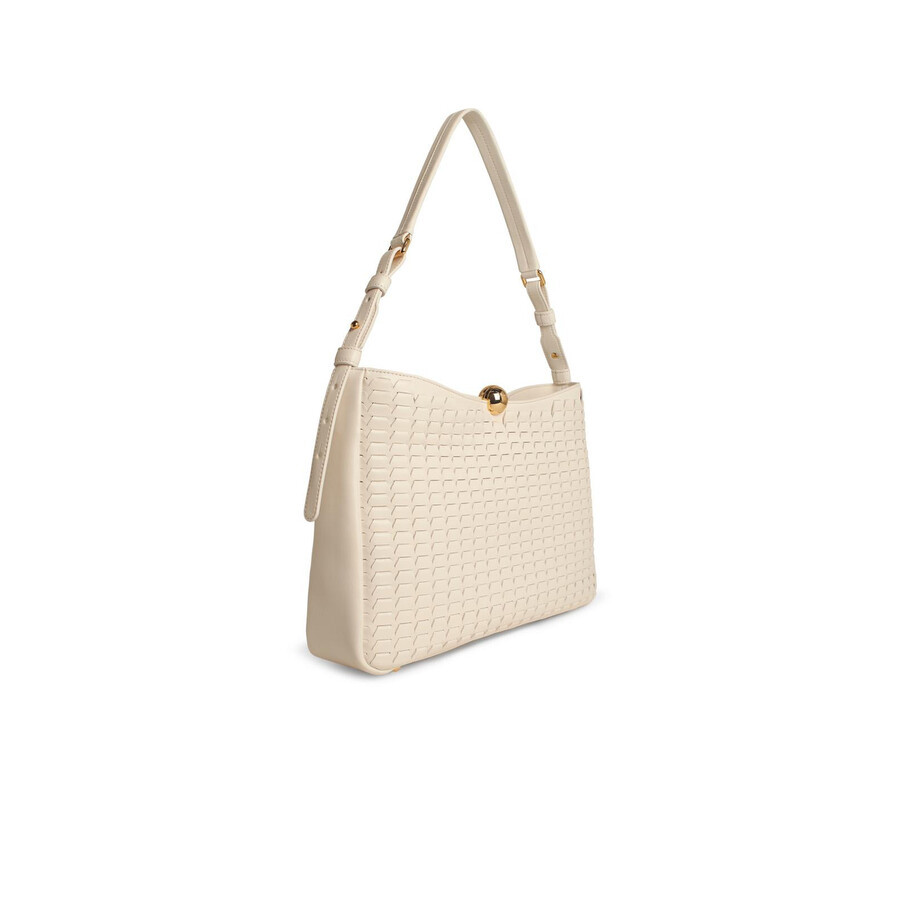 Furla Cream Leather Large Sfera Soft Bag