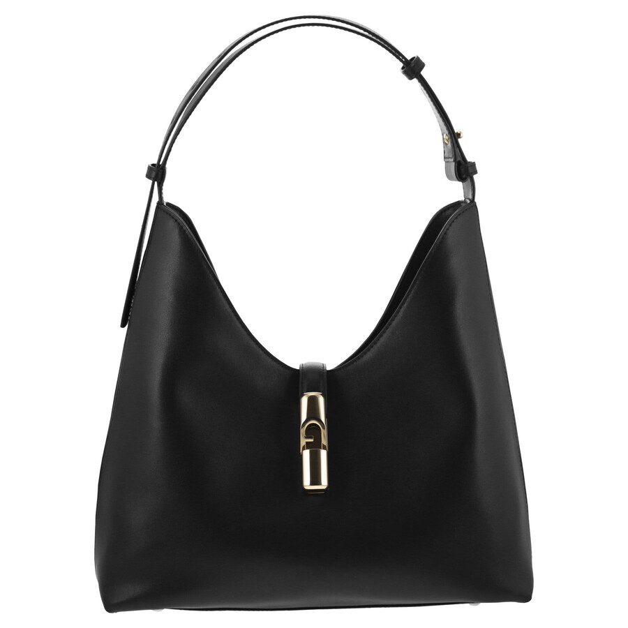 Furla Hobo Goccia Bag In Black