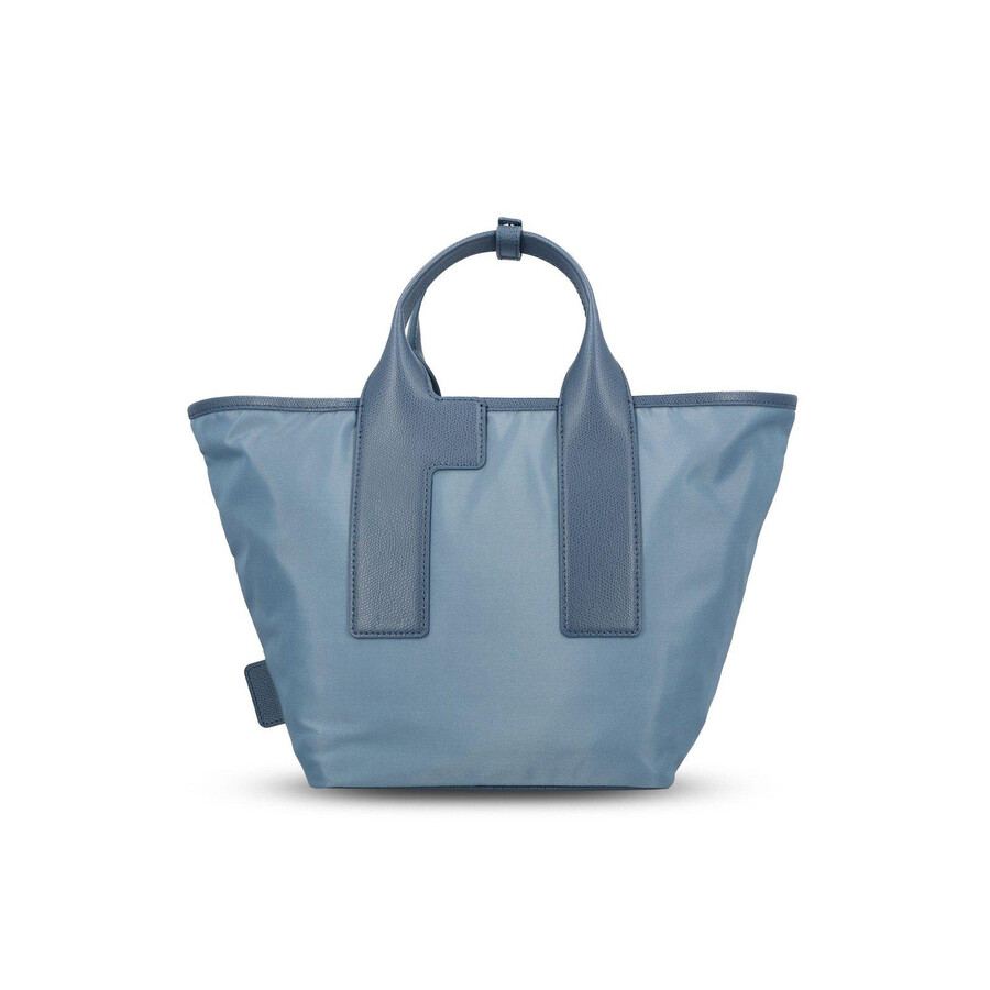 Furla Tote Bag With Detachable Strap And Handles In Blue