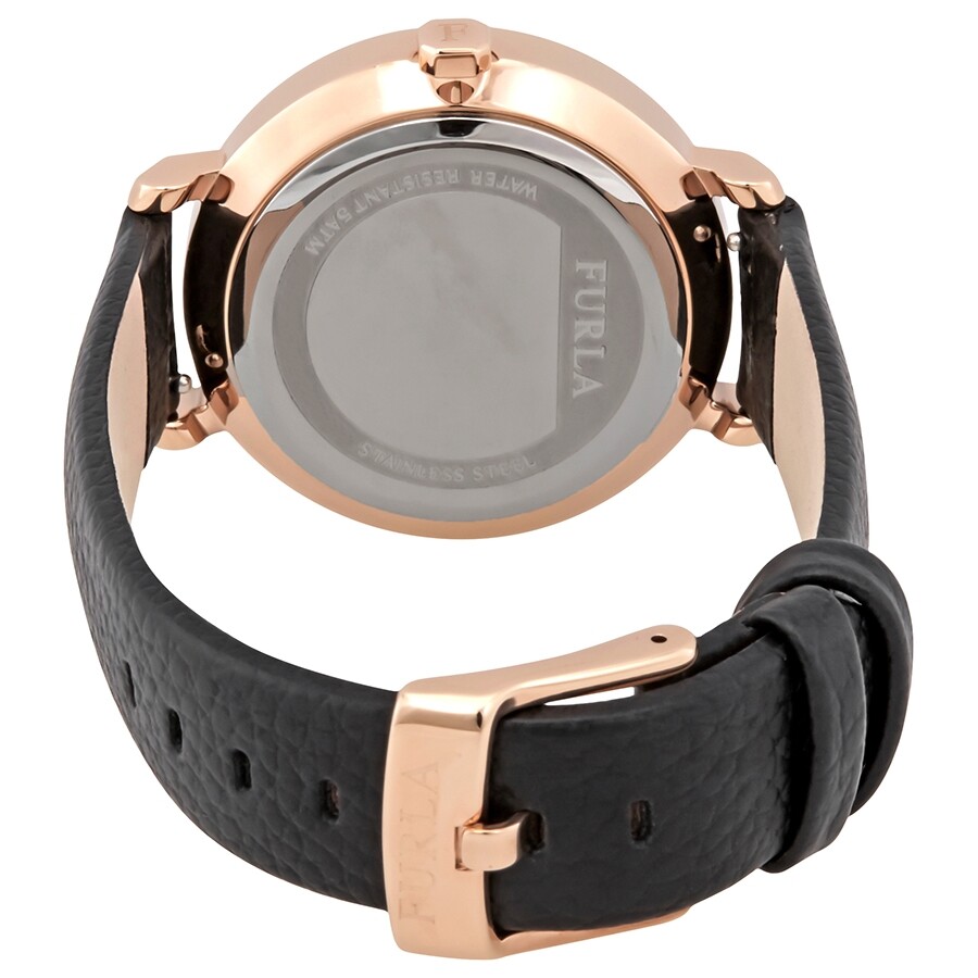 Furla Rea Black Dial Ladies Leather Watch R4251118501 Furla Watches