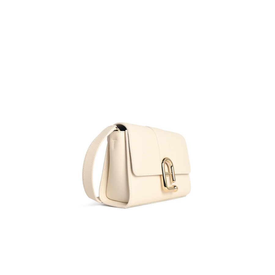 Furla Urban S Cream Leather Crossbody Bag