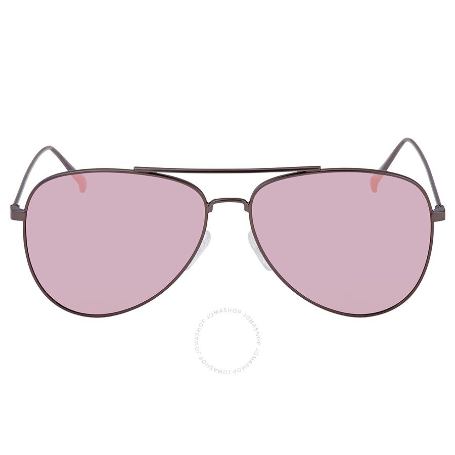 Guess Gg1142 Pink Pilot Ladies Sunglasses Gg1142 09z 56 In Pink