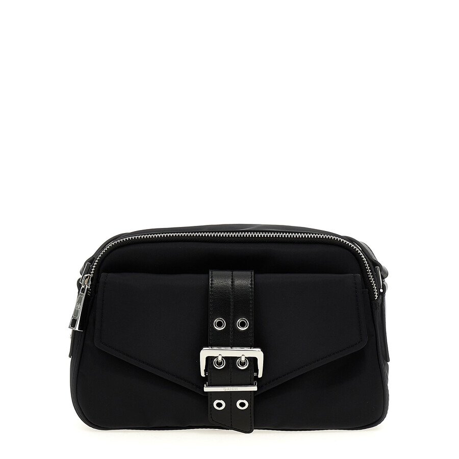 Ganni Crossbody Bag In Black