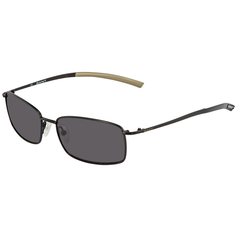 Gant Men's Black Square Sunglasses GAA736Blk356 715583014459 Sunglasses, GANT