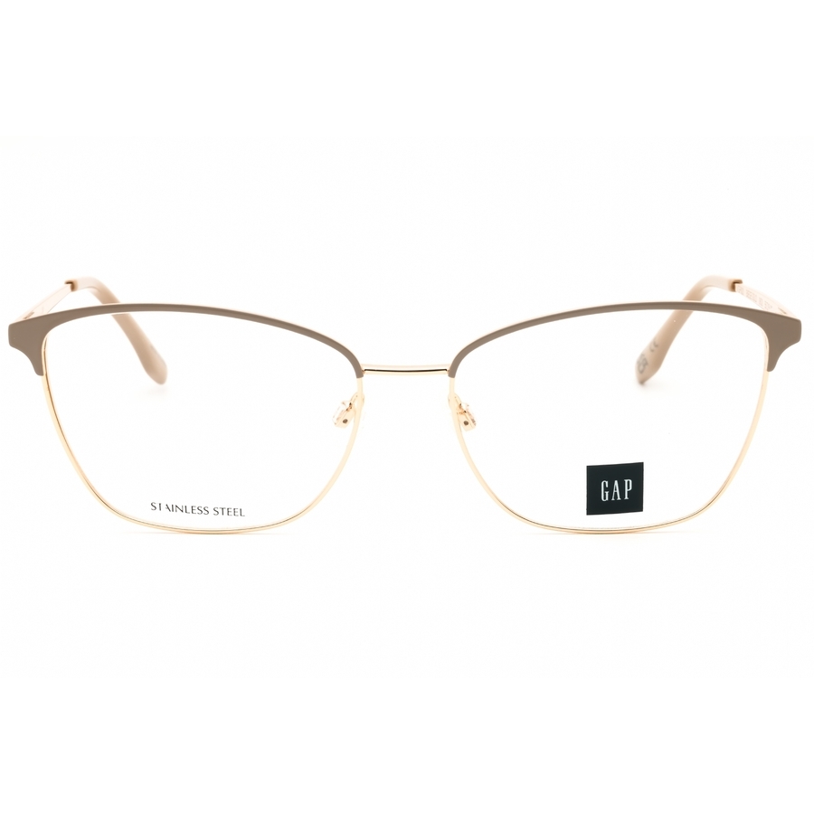 Gap Ladies Gold Tone Rectangular Eyeglass Frames Vgp820