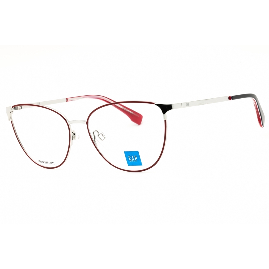 Gap Ladies Silver Tone Cat Eye Eyeglass Frames Vgp019
