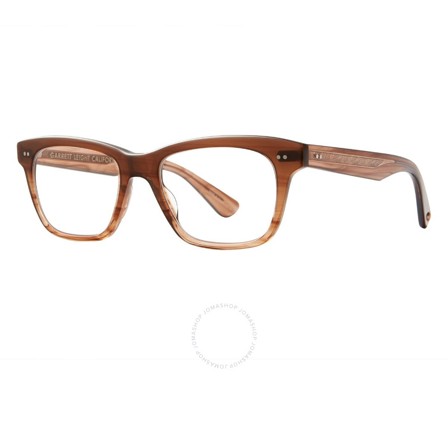 Garrett Leight Buchanan Demo Square Unisex Eyeglasses 1136 Mac 49