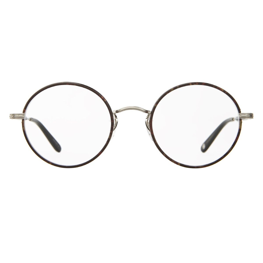Garrett Leight Fonda Demo Round Unisex Eyeglasses 3060 Bbt-bs-bk 49