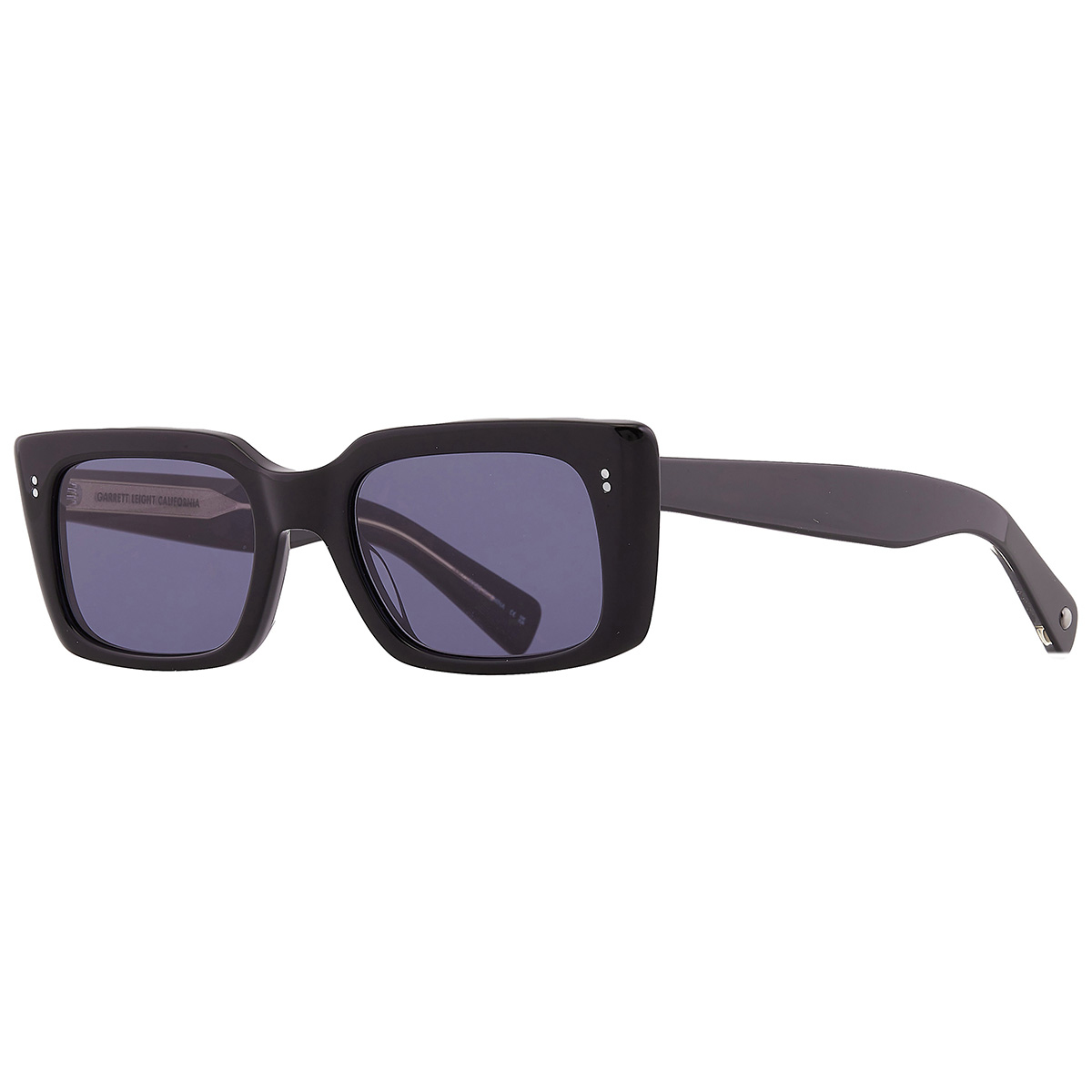Garrett Leight Gl 3030 Sun Semi-flat Navy Rectangular Sunglasses 2126 Bk/sfnvy 49