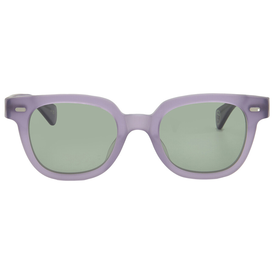 Garrett Leight Glco X Josh Peskowitz Sun Green Square Men's Sunglasses 2146 Mla/grn 47