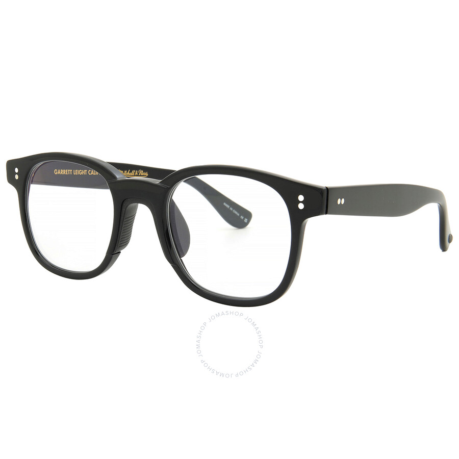 Garrett Leight Glco X Mitchell & Ness Rambis Demo Square Men's Eyeglasses E0148 Bk 47