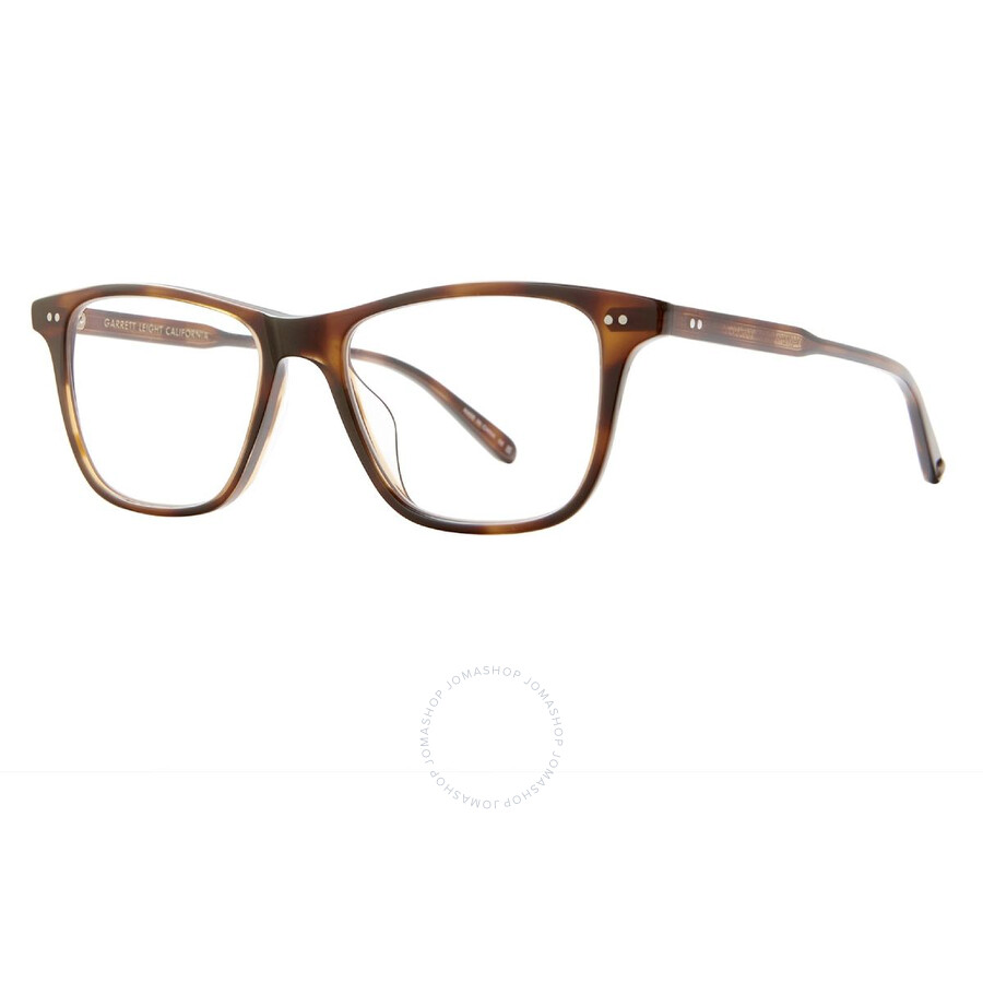 Garrett Leight Hayes Demo Square Unisex Eyeglasses 1141 Spbrnsh 50