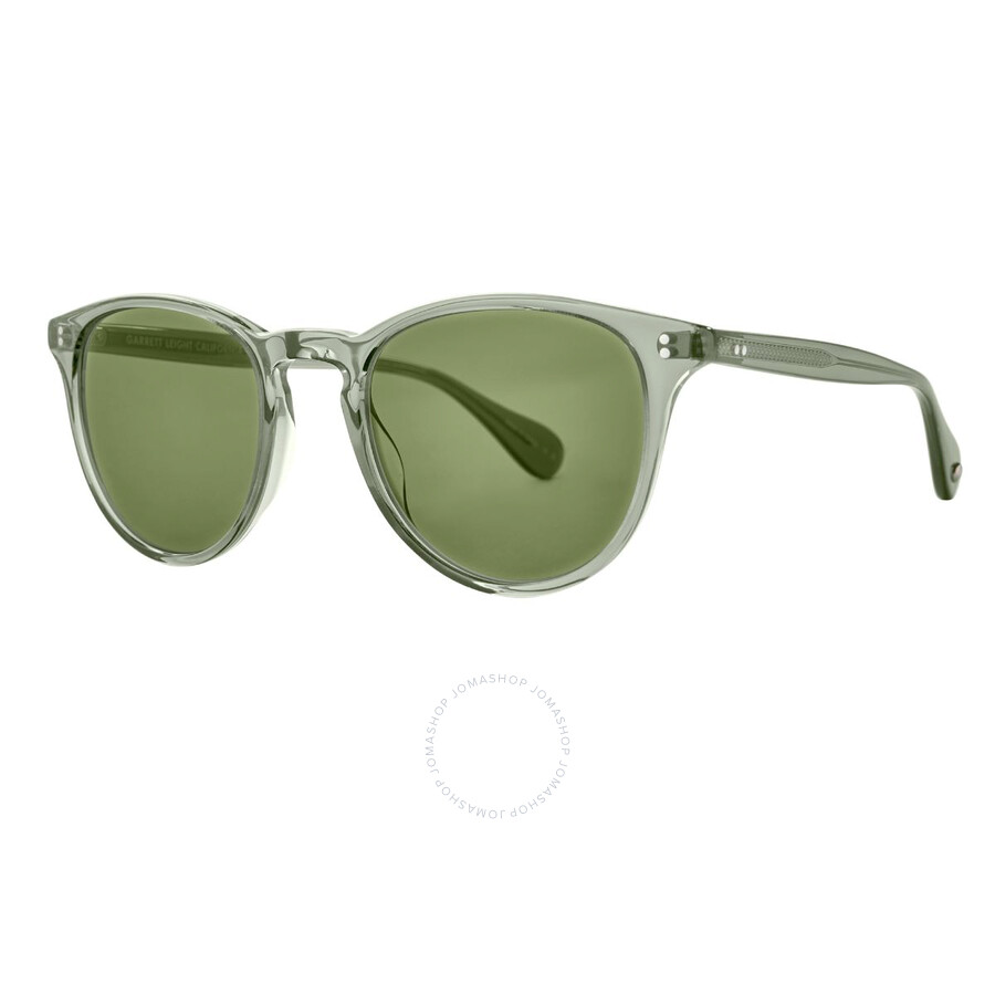Garrett Leight Manzanita Sun Green Oval Sunglasses 2151 Jun/grn 50