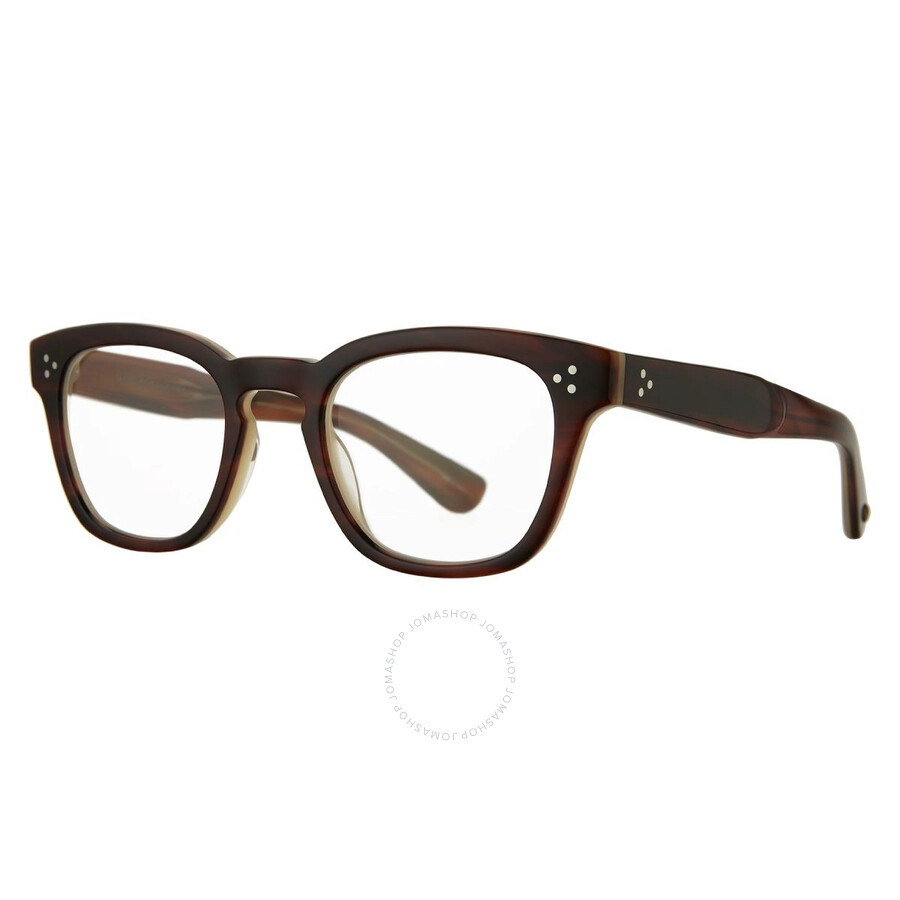 Garrett Leight Regent Demo Square Unisex Eyeglasses 1098 Wht 47