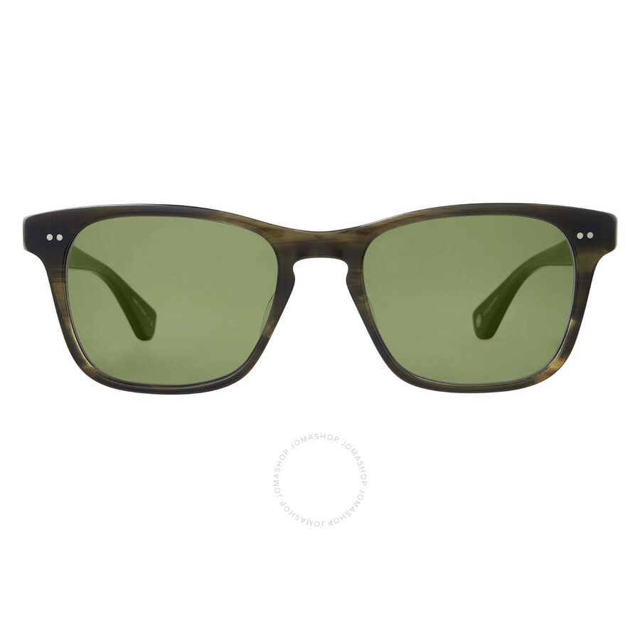 Garrett Leight Torrey Sun Green Square Sunglasses 2148 Dgfr/grn 51
