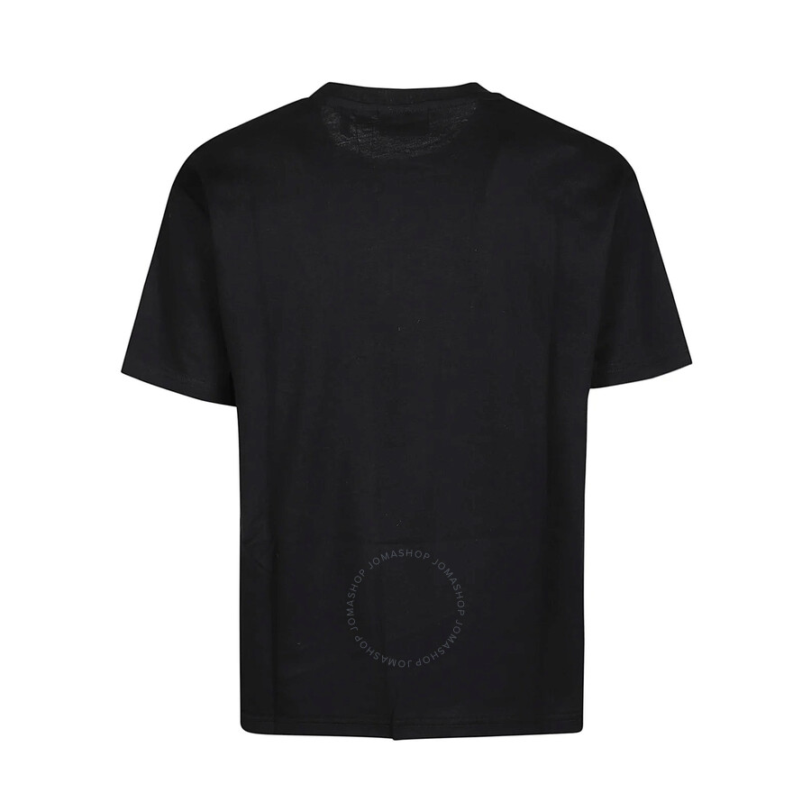 Gcds Crew Neck Cotton T-shirt In Black