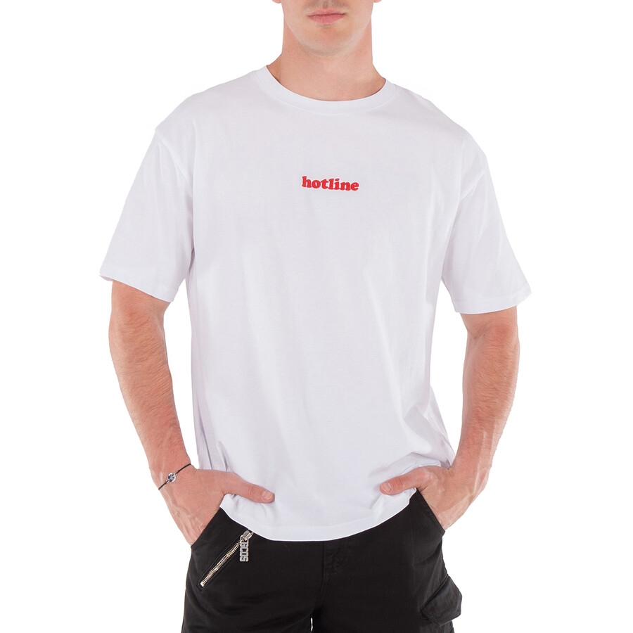 Hotline Embroidered Cotton T-Shirt