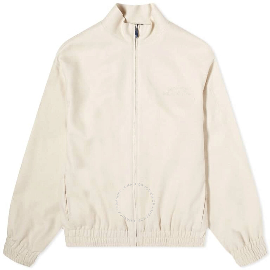 Gcds Linen Blend Logo Tracktop In White
