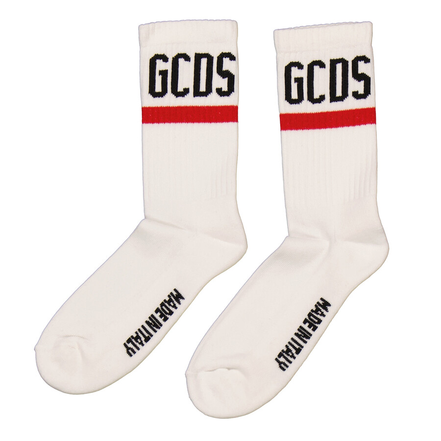 Gcds White Logo Socks In White
