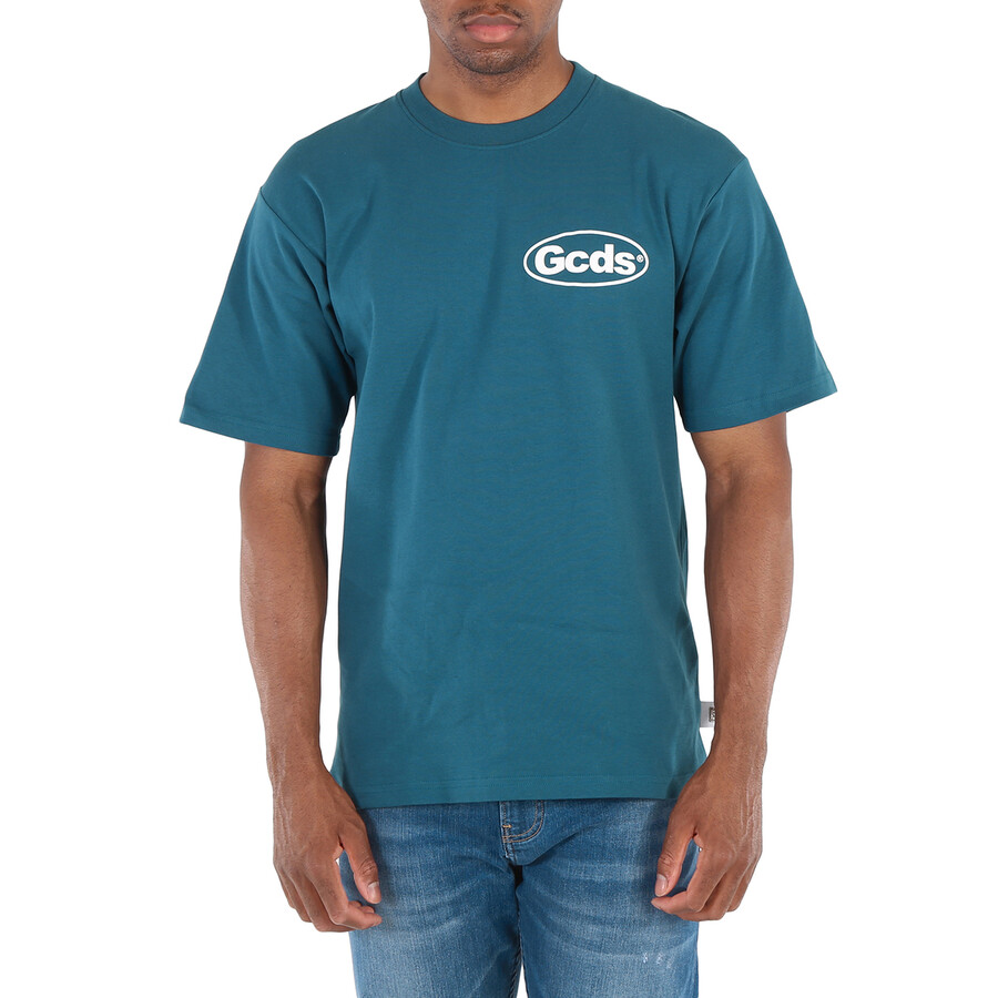 Men's Teal Shop List Cotton T-shirt
